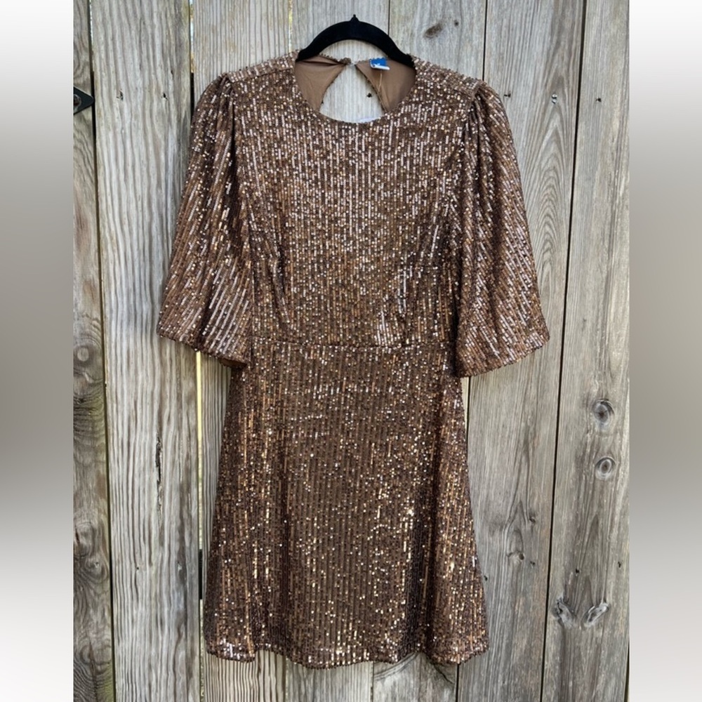 Old Navy Bronze Sequin Mini Dress - Picture 4 of 4